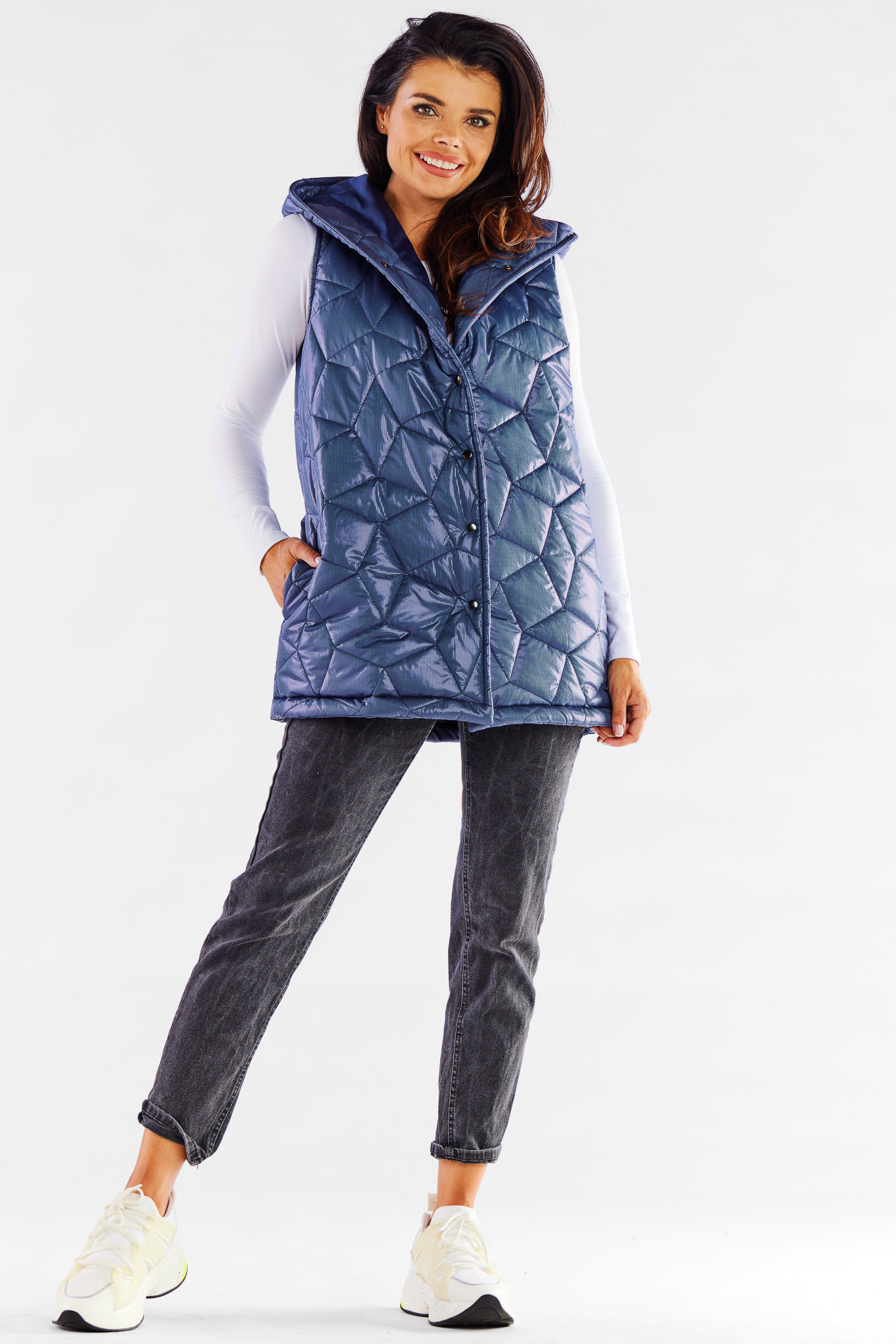 Kamizelka Model A539 Navy - awama173884 - Granatowy - obrazek 2