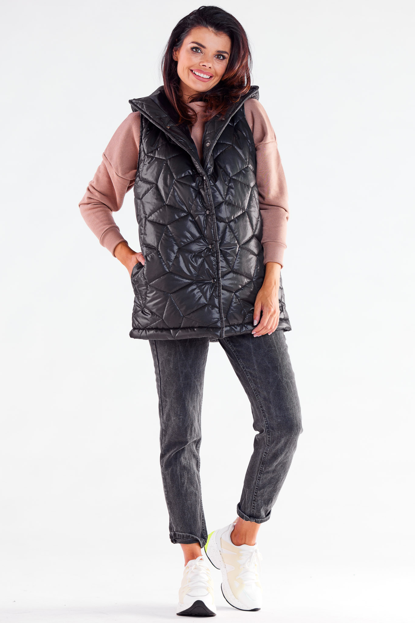 Kamizelka Model A539 Black - awama173885 - Czarny - obrazek 2