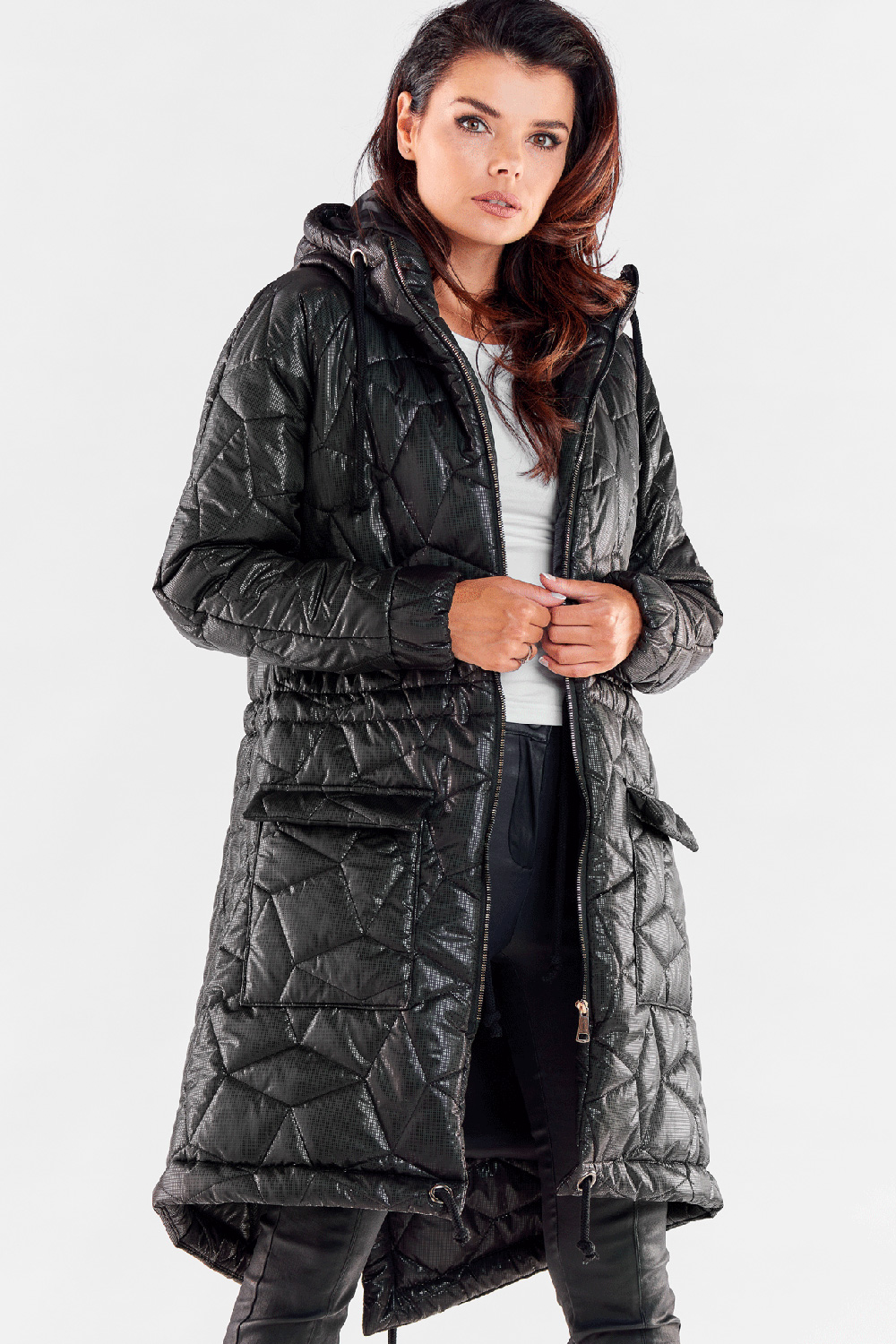 Kurtka Damska Model A538 Black - awama173887 - Czarny