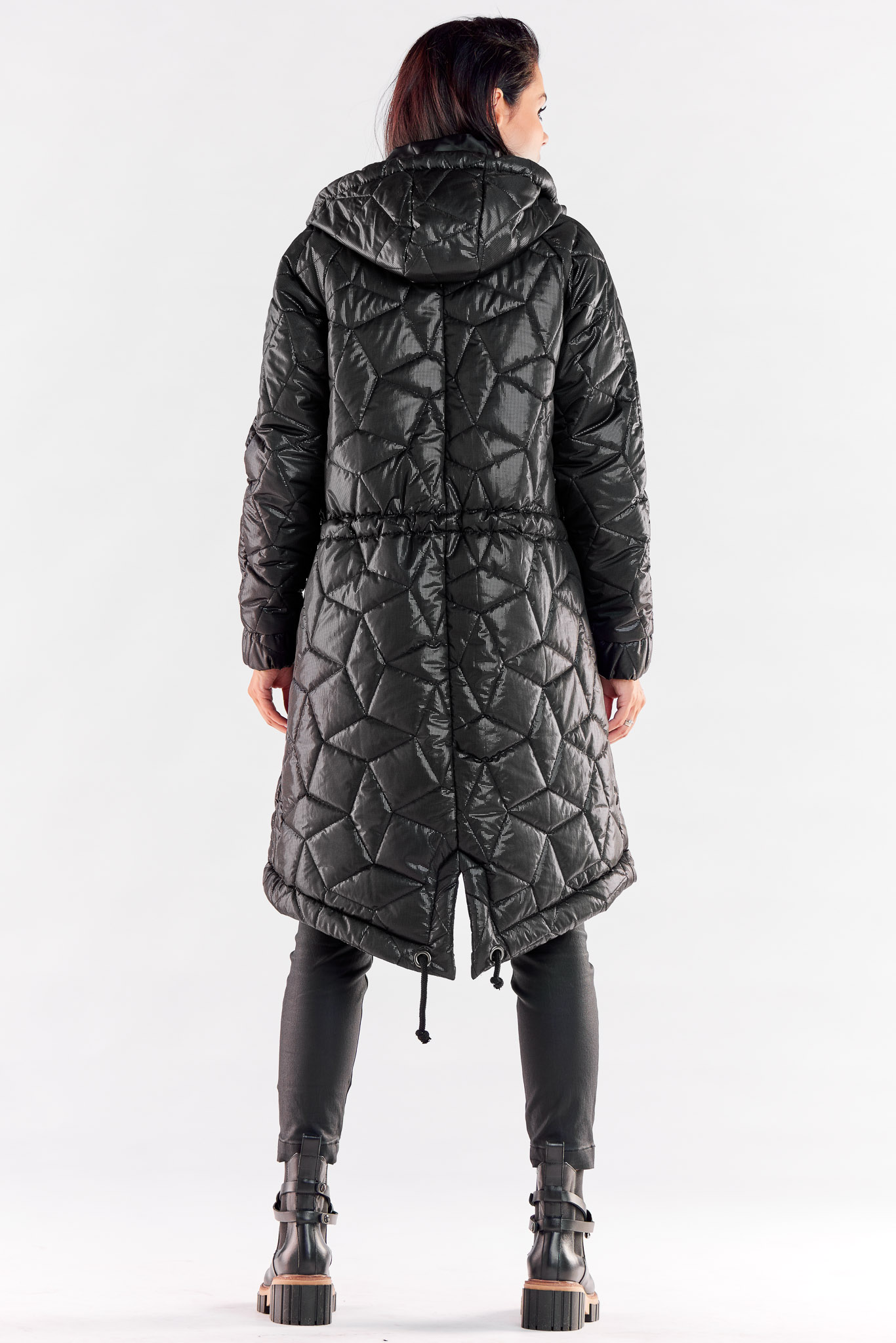 Kurtka Damska Model A538 Black - awama173887 - Czarny - obrazek 3