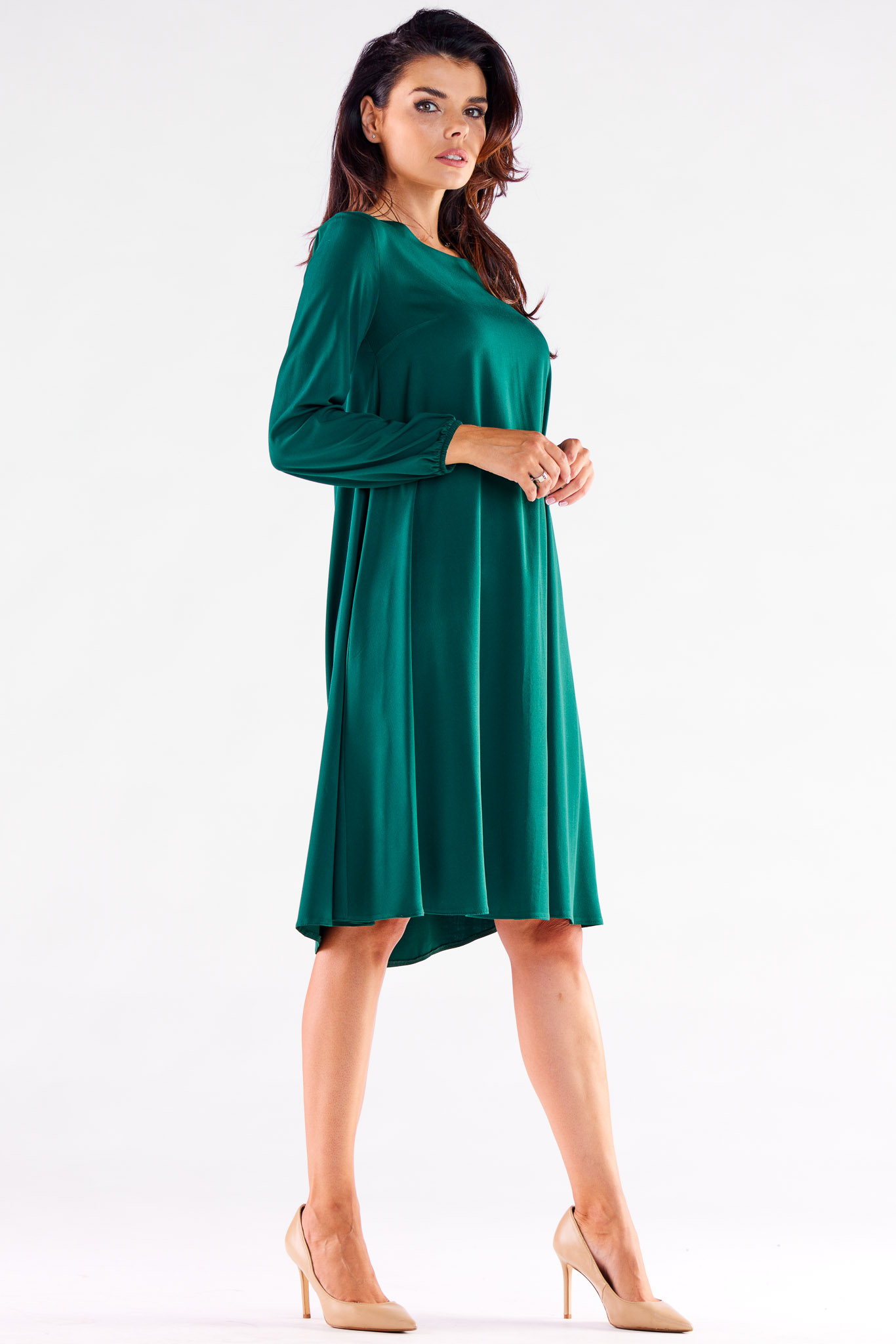 Sukienka Model A524 Bottle Green - awama173926 - Zielony
