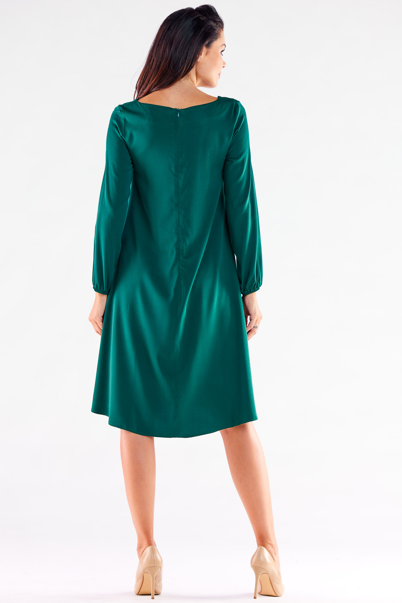 Sukienka Model A524 Bottle Green - awama173926 - Zielony - obrazek 2
