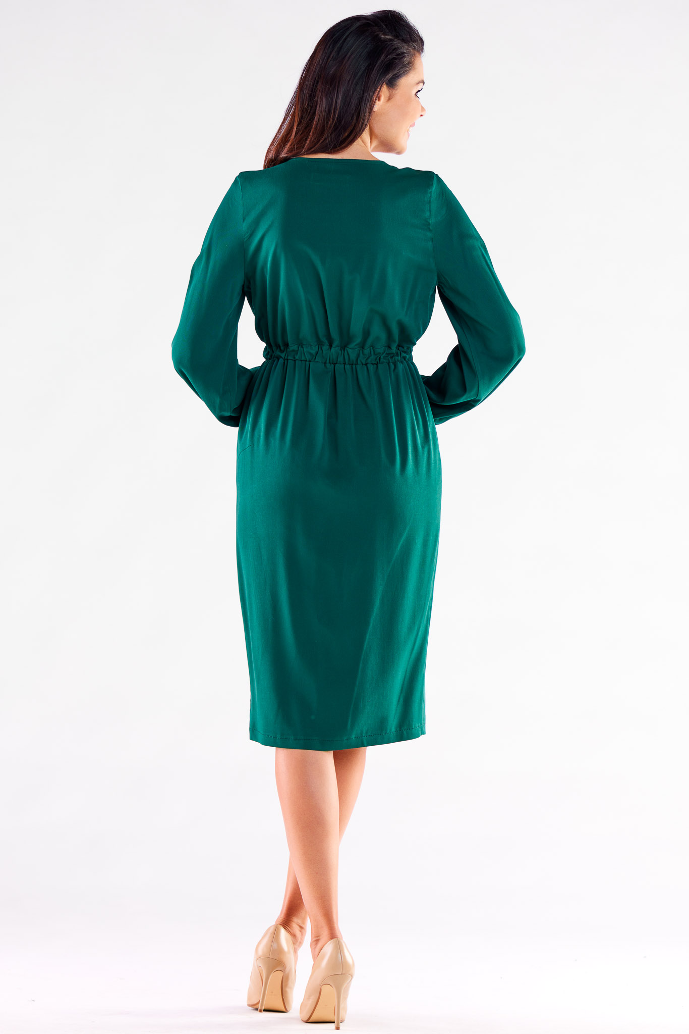 Sukienka Model A523 Bottle Green - awama173928 - Zielony - obrazek 3