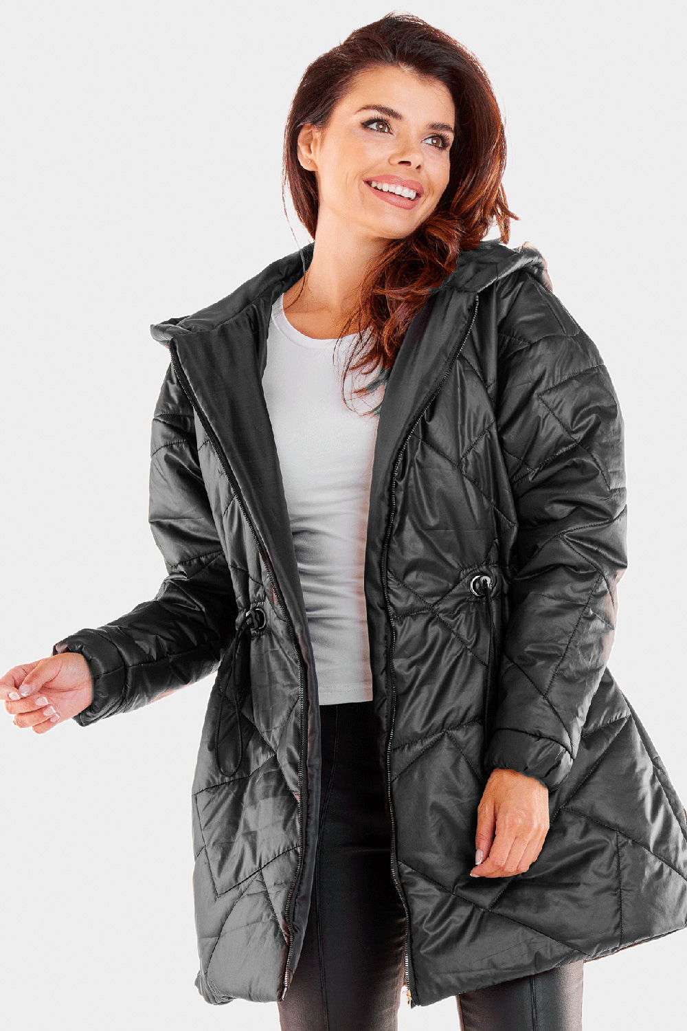 Kurtka Damska Model A540 Black - awama173972 - Czarny