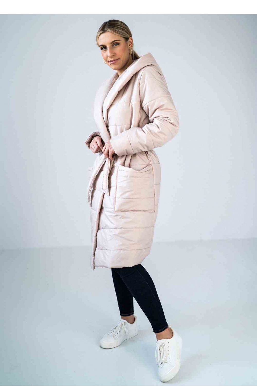 Płaszcz Damski Model M929 Beige - Figl174073 - Beżowy - obrazek 2