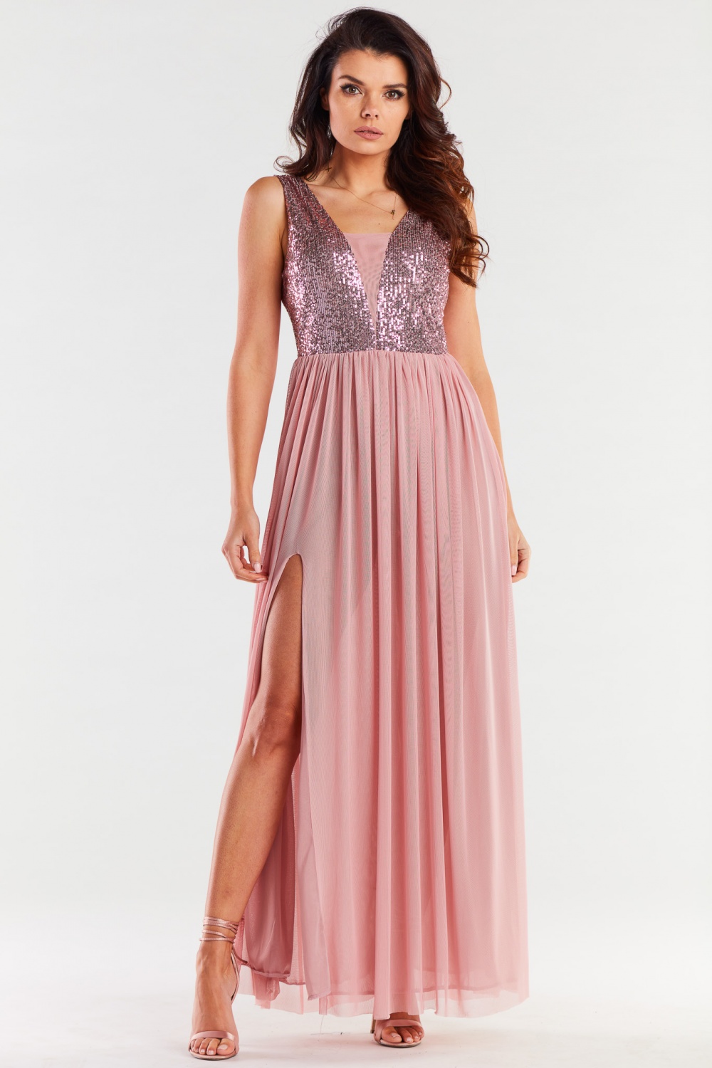 Sukienka Model A486 Pink - awama174300 - Różowy - obrazek 4
