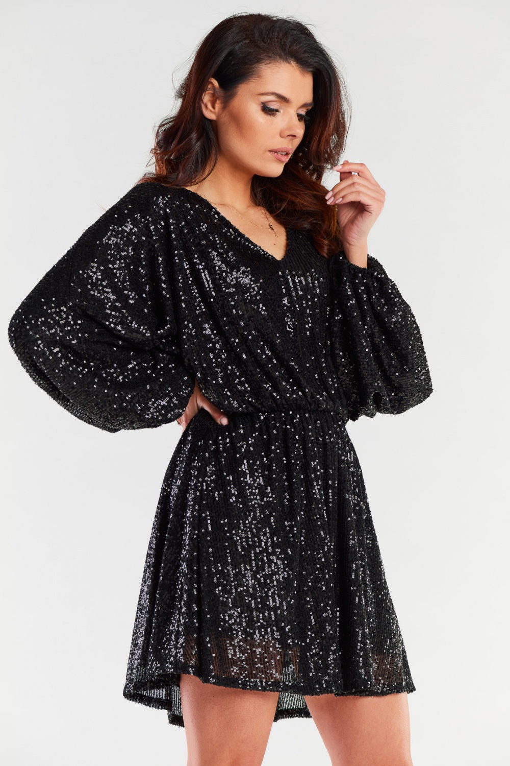 Sukienka Model A485 Black - awama174304 - Czarny - obrazek 2