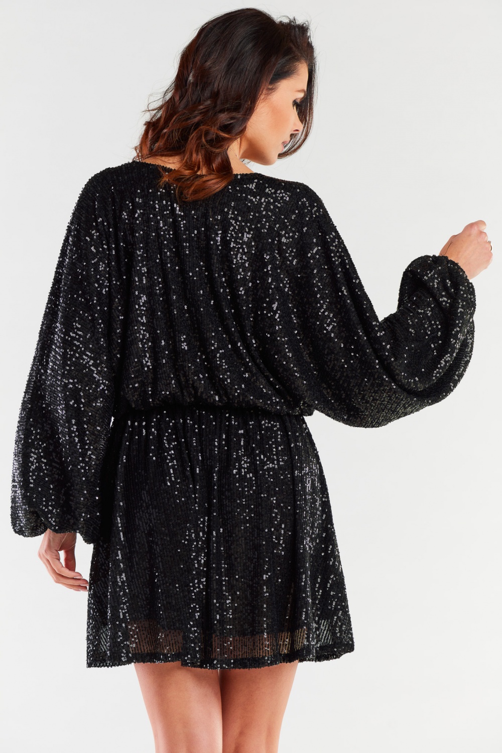 Sukienka Model A485 Black - awama174304 - Czarny - obrazek 3