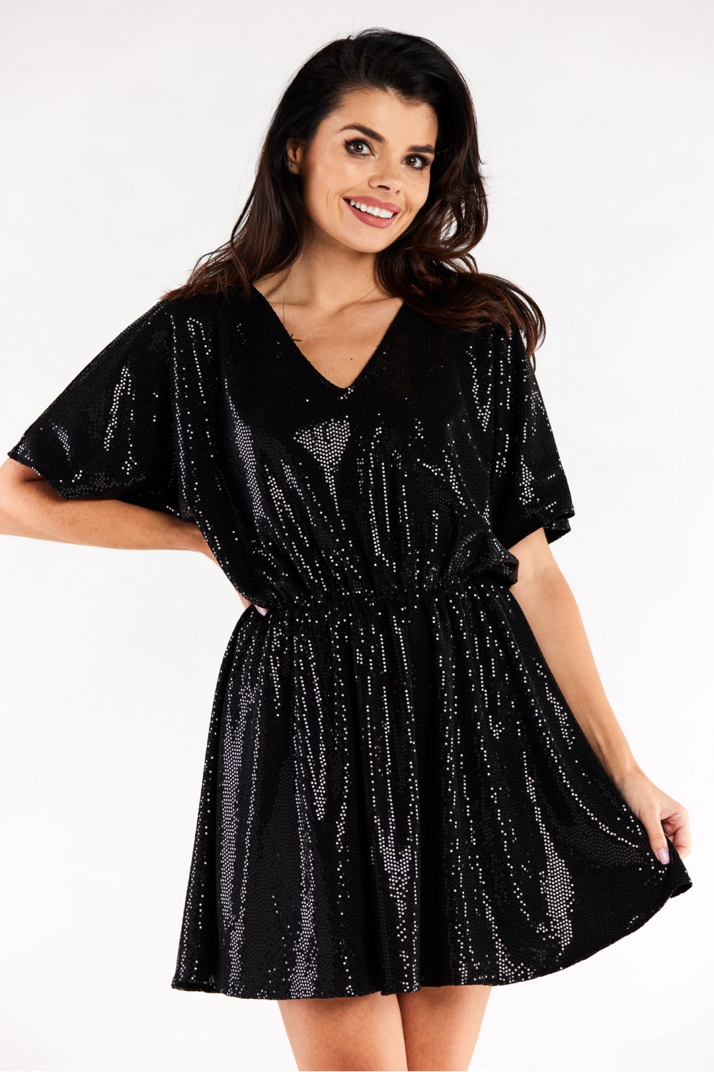 Sukienka Model A561 Black Dots - awama174334 - Czarny