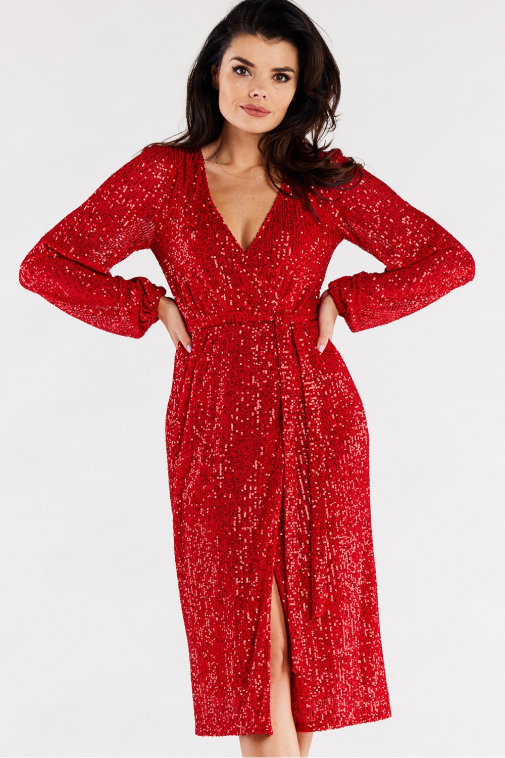 Sukienka Model A567 Red - awama174349 - Czerwony