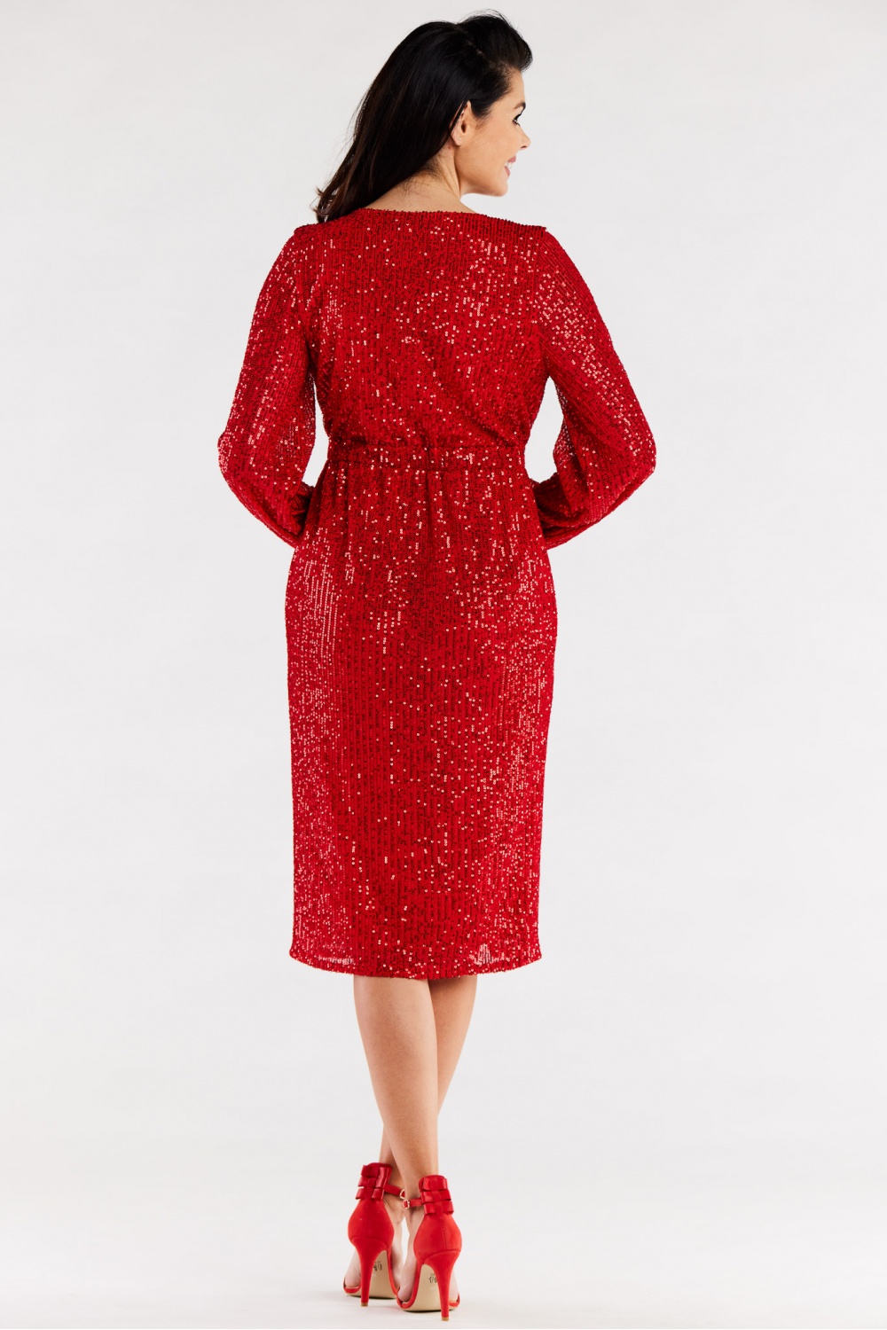 Sukienka Model A565 Red - awama174353 - Czerwony - obrazek 3