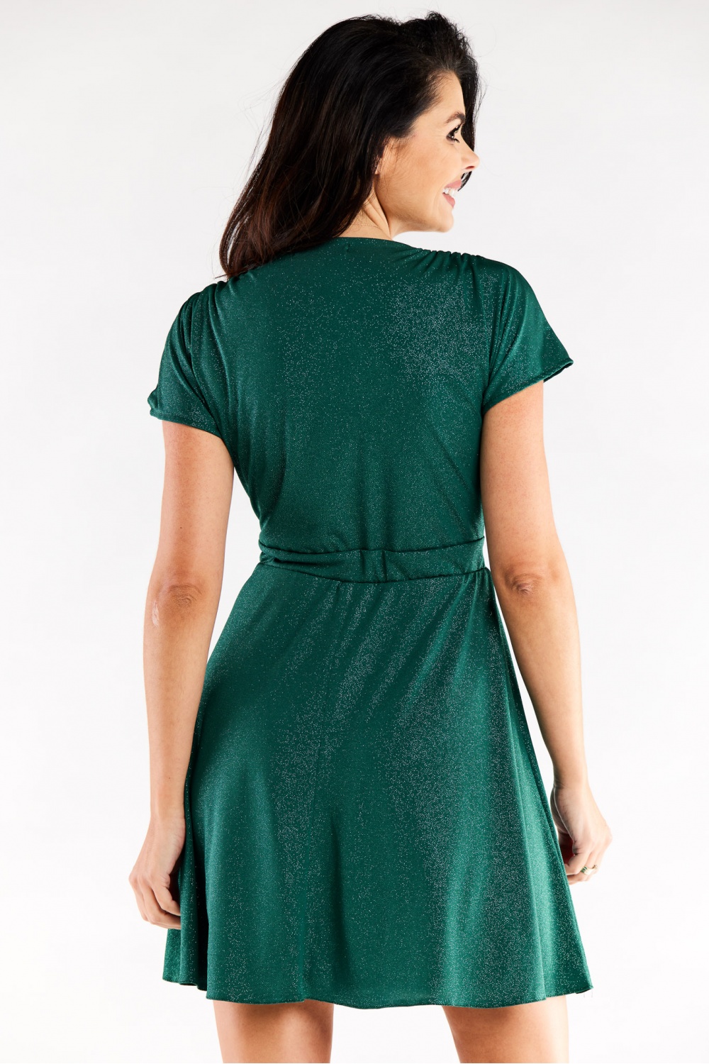 Sukienka Model A558 Bottle Green - awama174365 - Zielony - obrazek 3