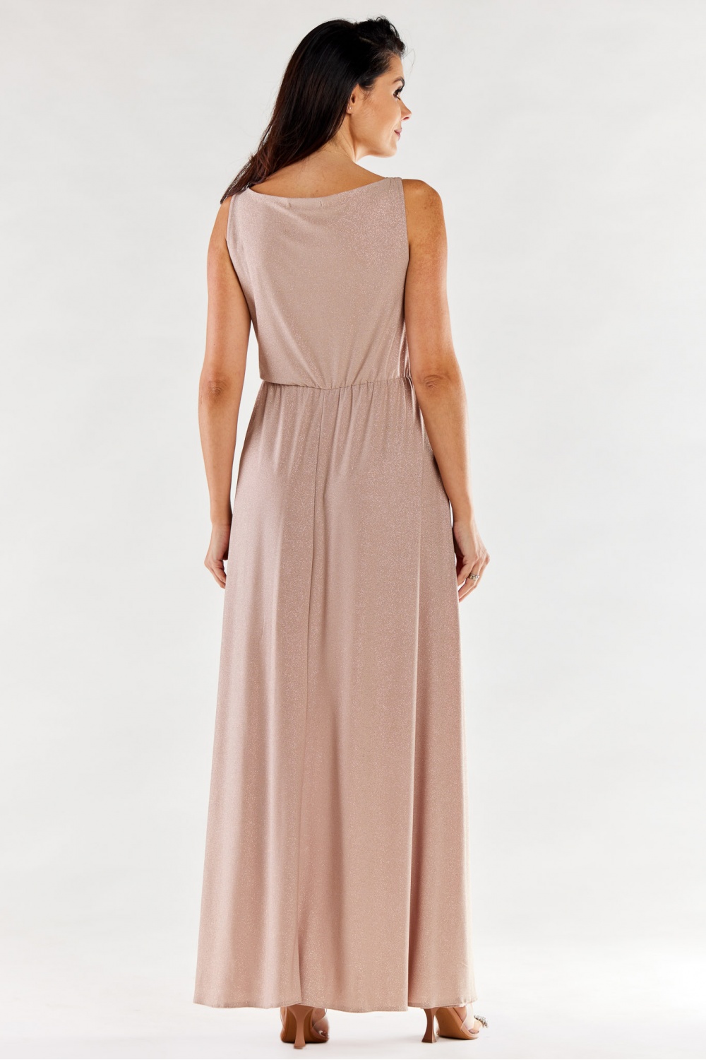 Sukienka Model A553 Beige - awama174372 - Beżowy - obrazek 3