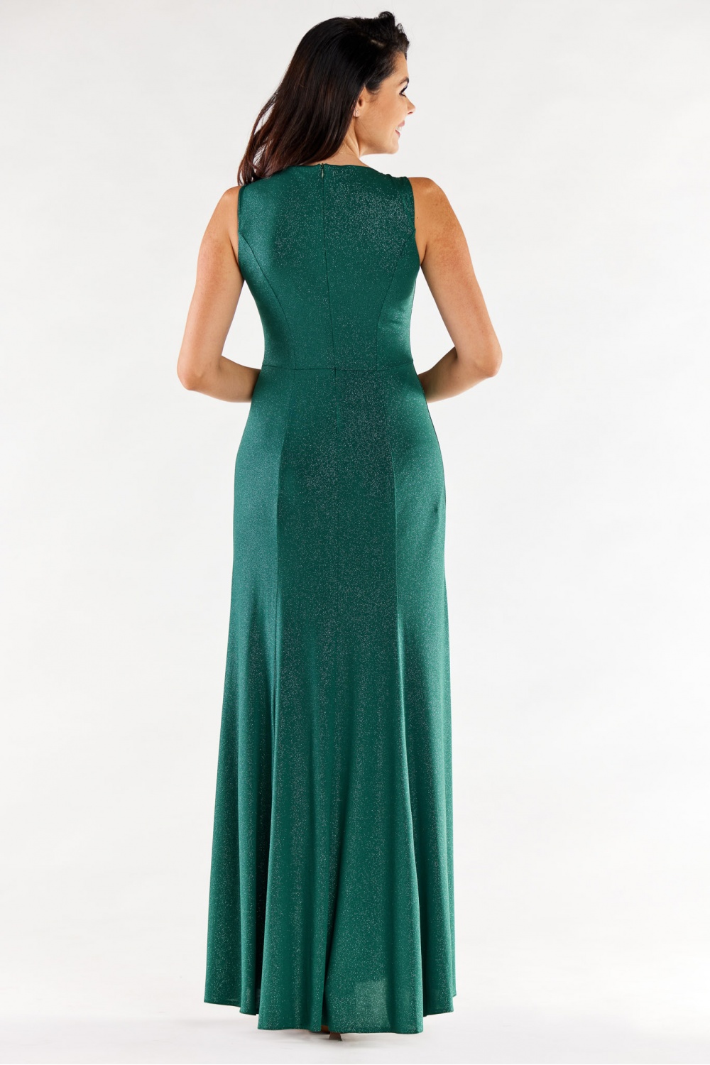 Sukienka Model A549 Bottle Green - awama174384 - Zielony - obrazek 3