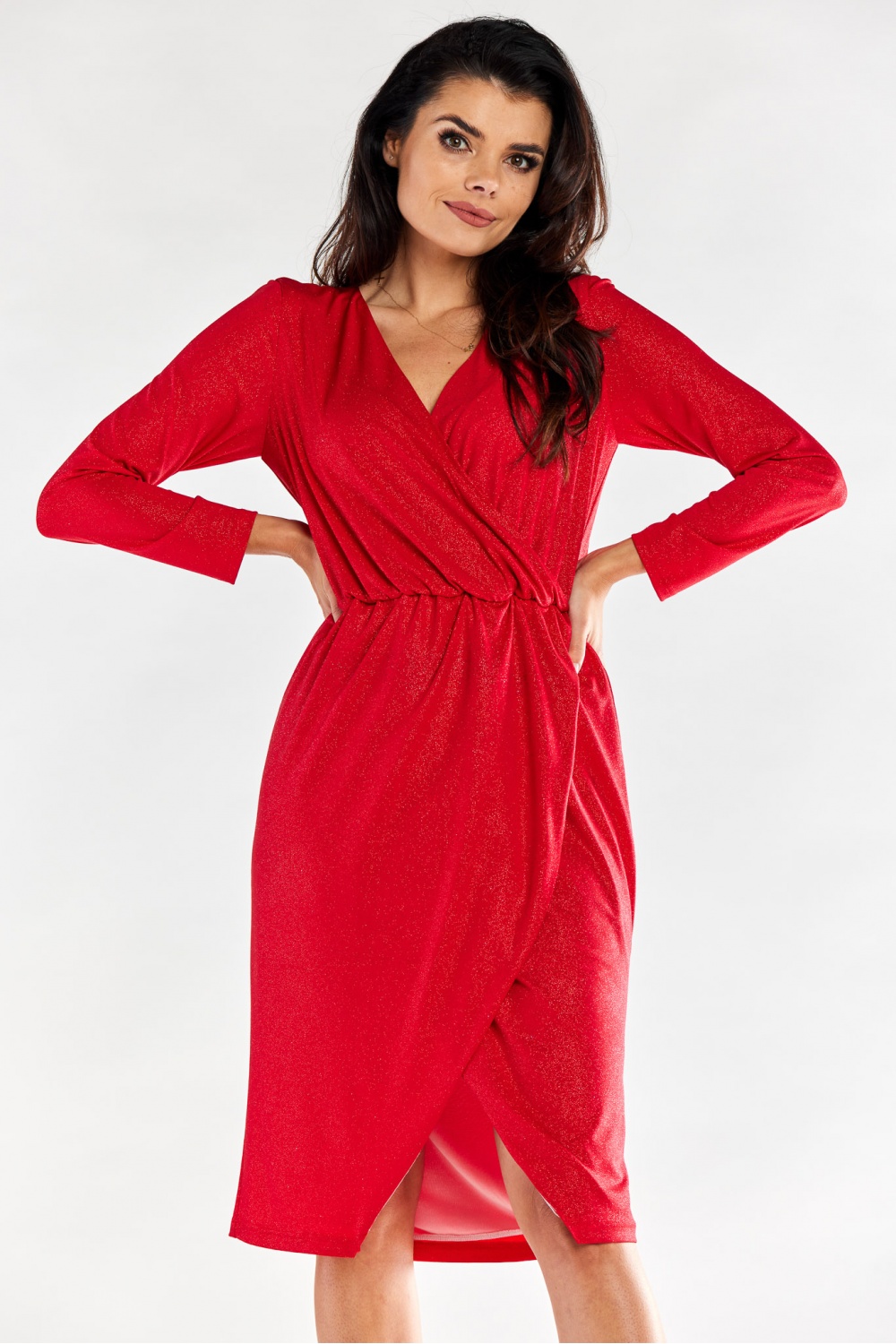 Sukienka Model A548 Red - awama174387 - Czerwony