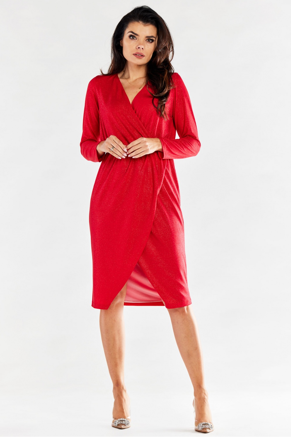 Sukienka Model A548 Red - awama174387 - Czerwony - obrazek 2