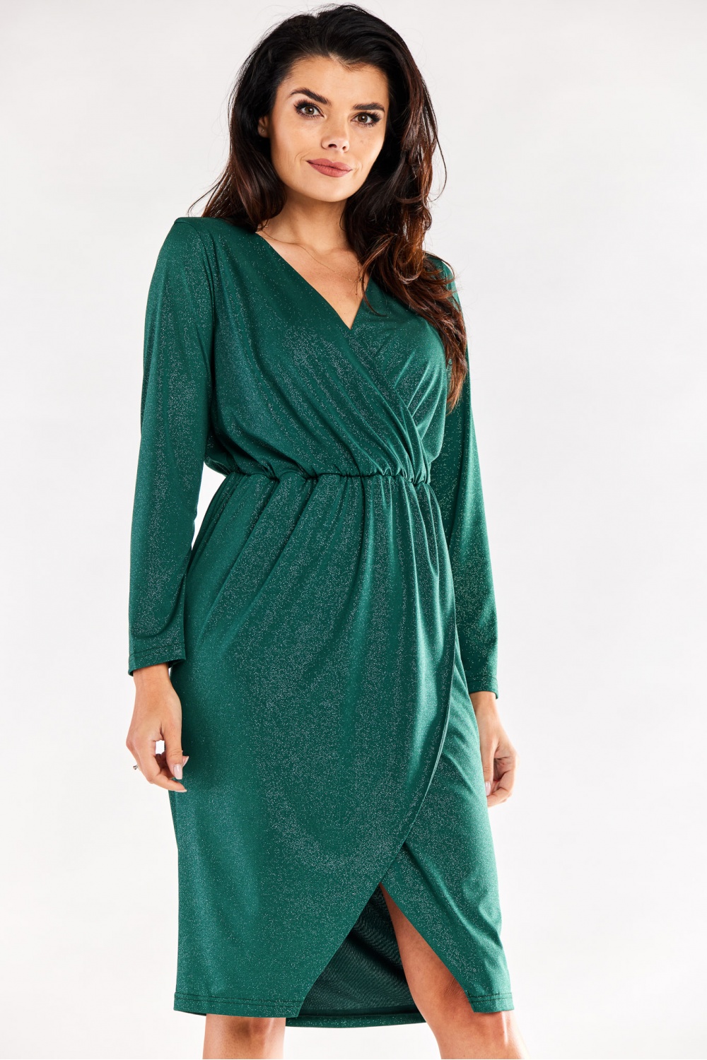 Sukienka Model A548 Bottle Green - awama174388 - Zielony