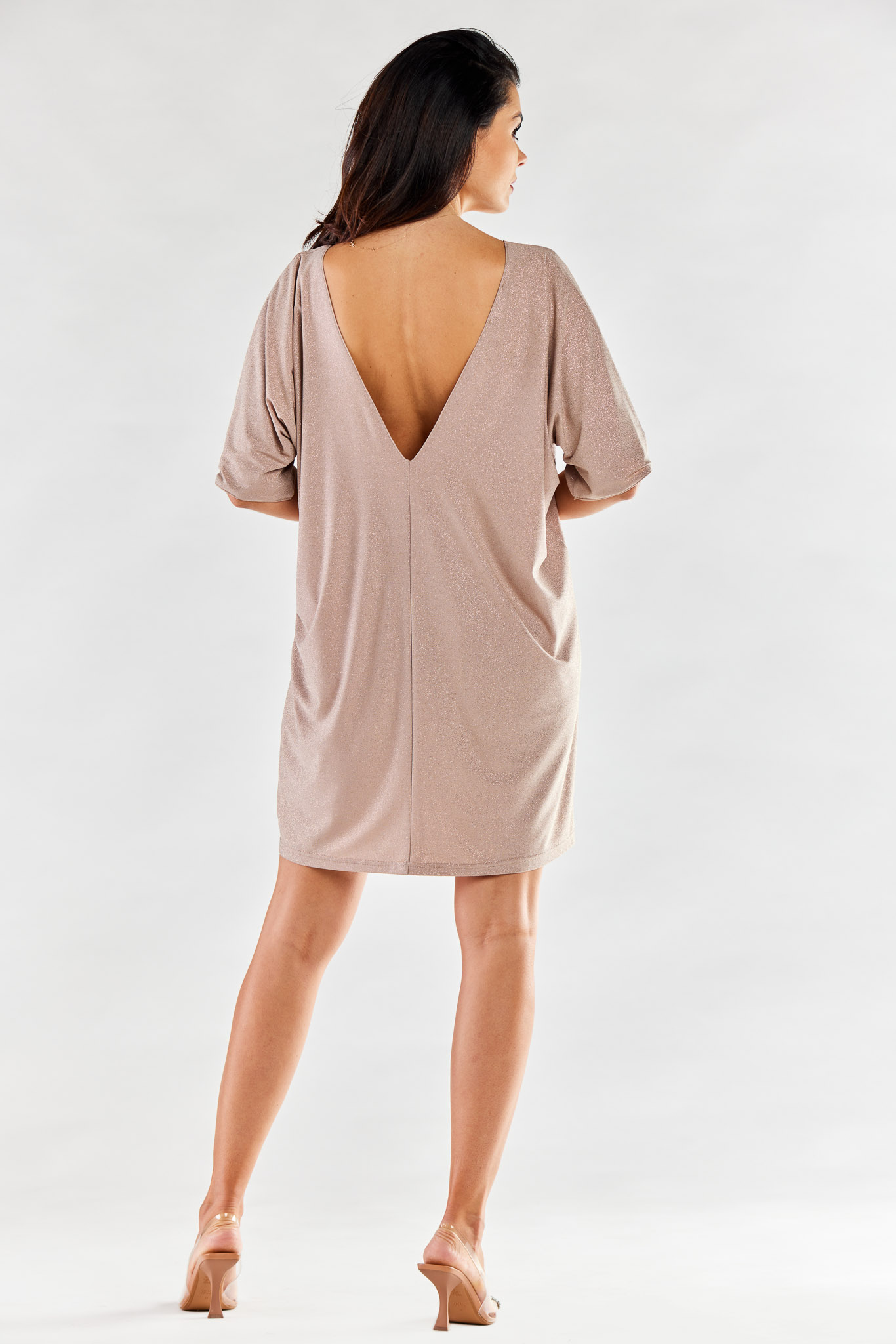 Sukienka Model A557 Beige - awama174340 - Beżowy - obrazek 3