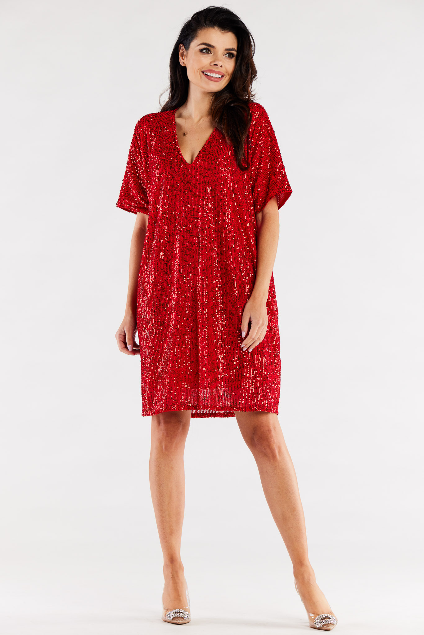 Sukienka Model A566 Red - awama174351 - Czerwony - obrazek 2