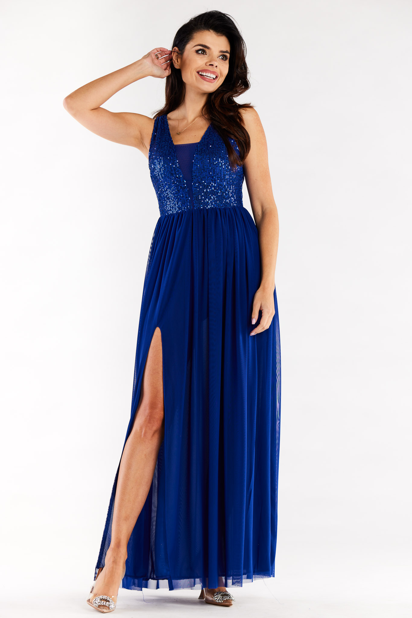 Sukienka Model A486 Blue - awama174392 - Niebieski