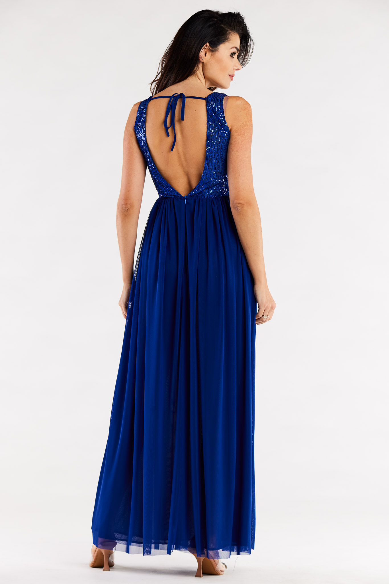 Sukienka Model A486 Blue - awama174392 - Niebieski - obrazek 3