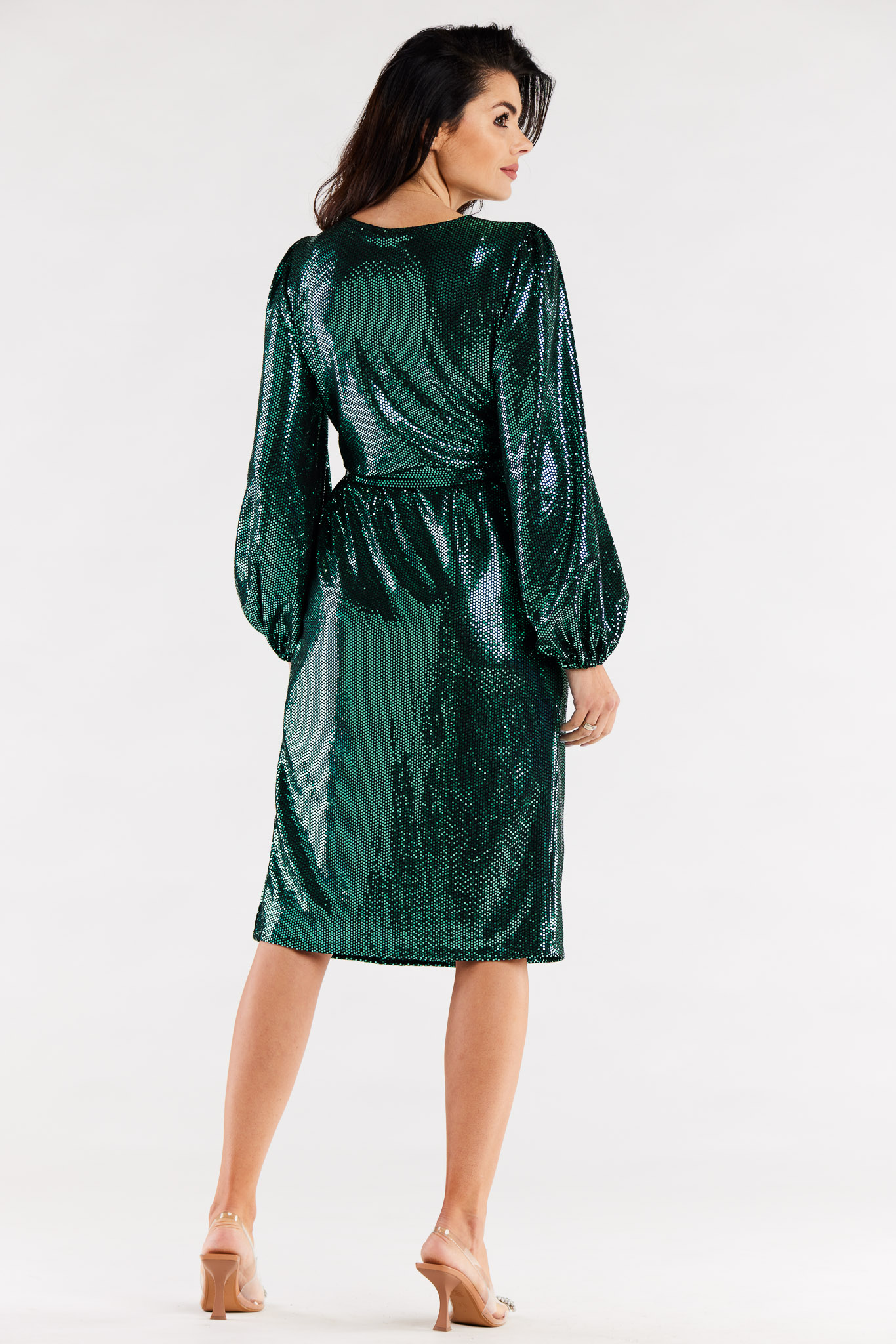 Sukienka Model A564 Green Dots - awama174357 - Zielony - obrazek 3