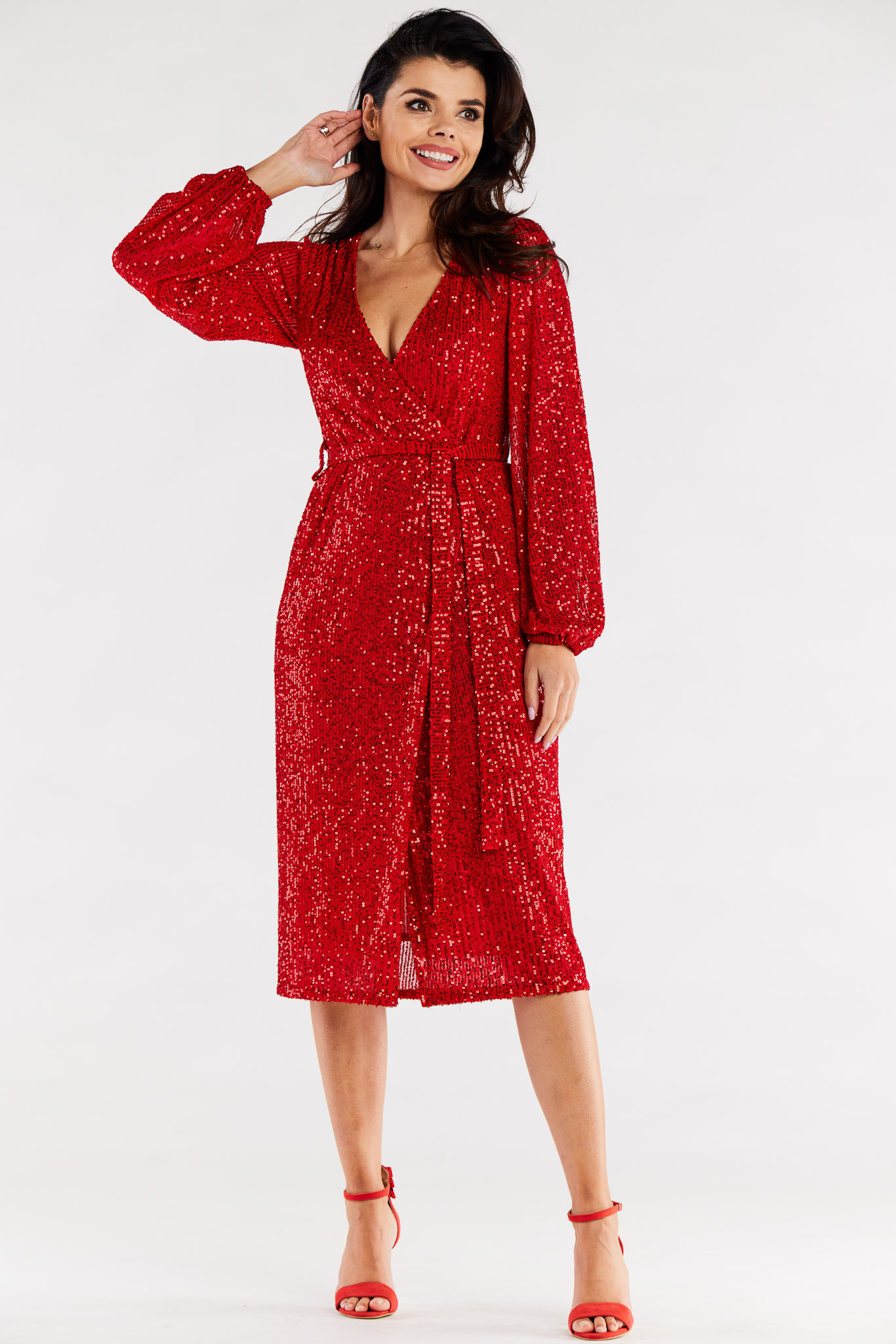 Sukienka Model A567 Red - awama174349 - Czerwony - obrazek 2