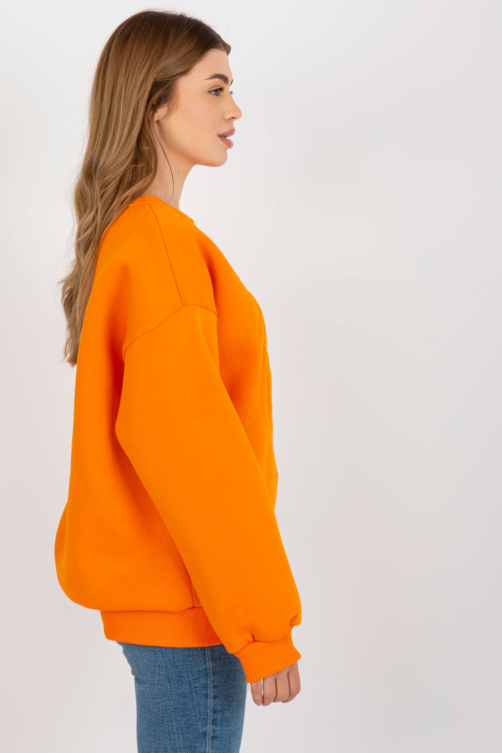 Bluza Damska Model EM-BL-617-4.41P Orange - Ex Moda174612 - Pomarańczowy - obrazek 2