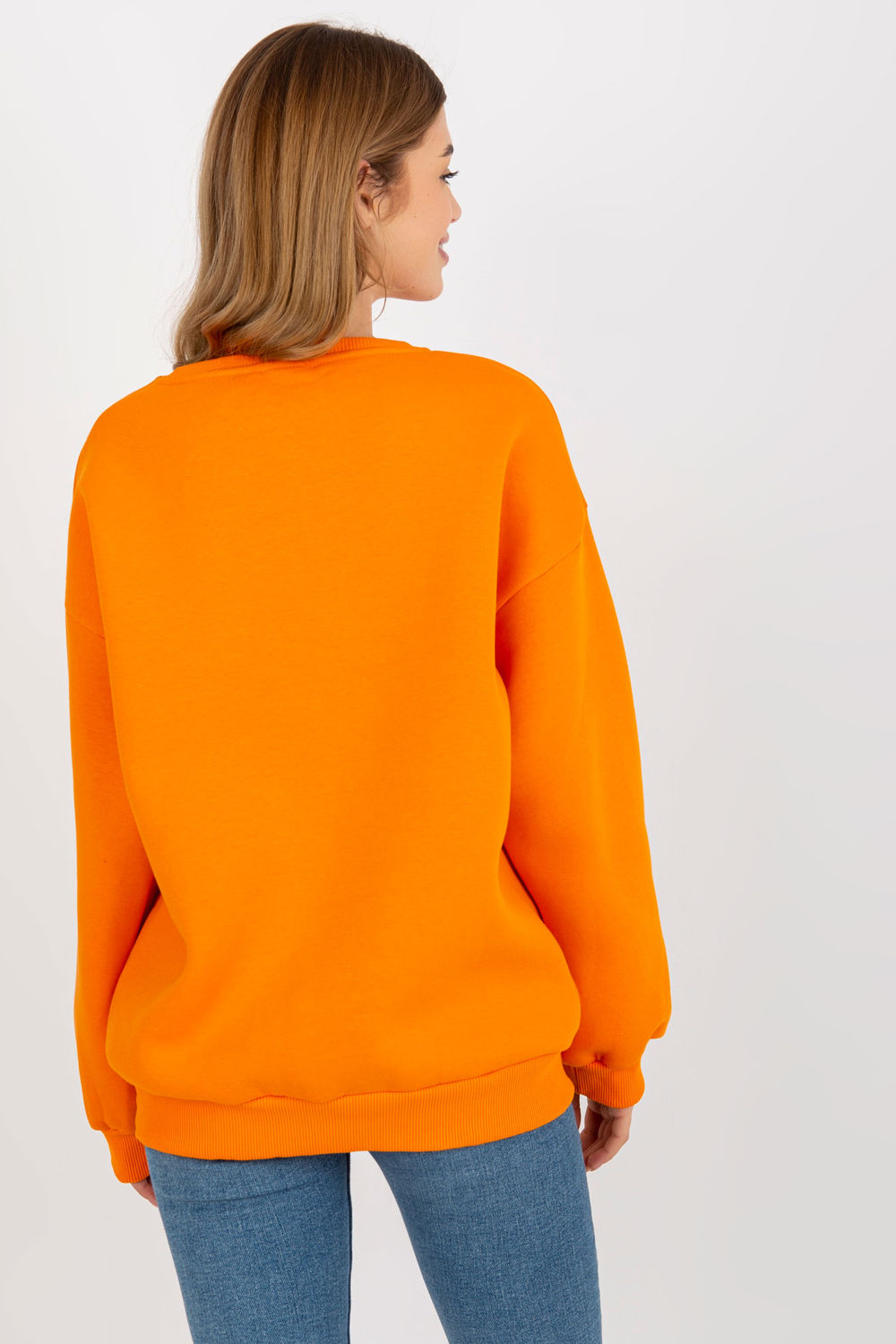 Bluza Damska Model EM-BL-617-4.41P Orange - Ex Moda174612 - Pomarańczowy - obrazek 3