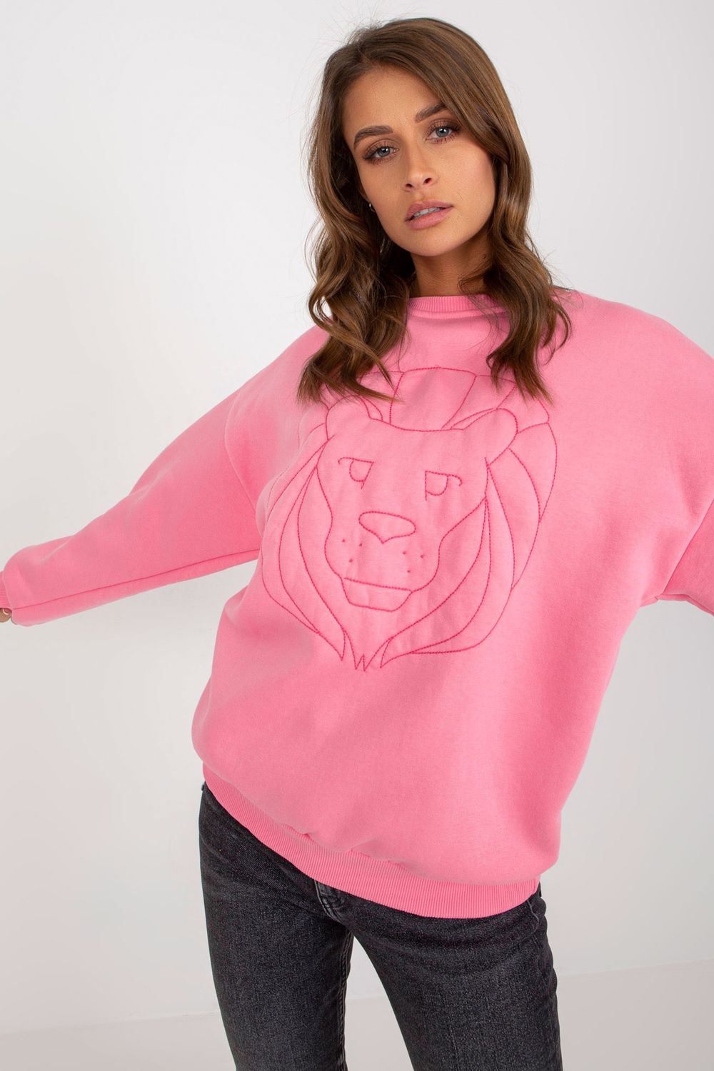 Bluza Damska Model EM-BL-617-4.41P Pink - Ex Moda174613 - Różowy - obrazek 2