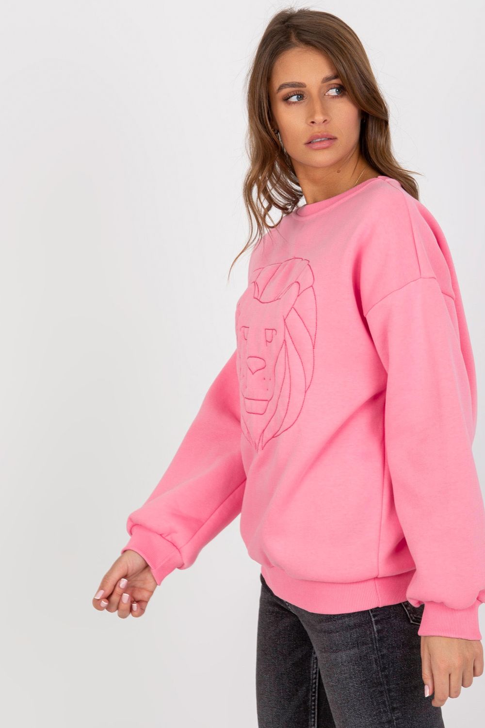Bluza Damska Model EM-BL-617-4.41P Pink - Ex Moda174613 - Różowy - obrazek 3