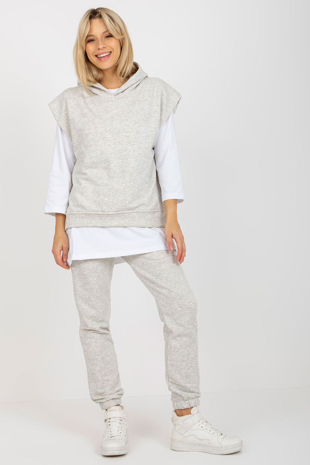 Spodnie Komplet Model EM-KMPL-764.64 Light Grey - Ex Moda174622 - Szary