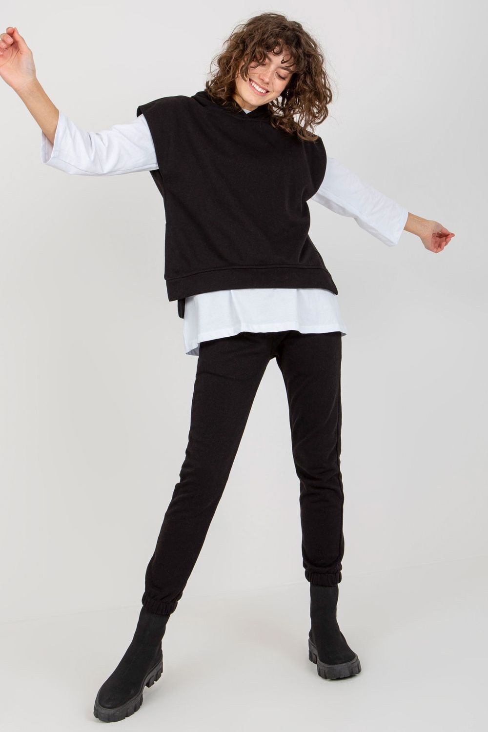 Spodnie Komplet Model EM-KMPL-764.64 Black - Ex Moda174623 - Czarny