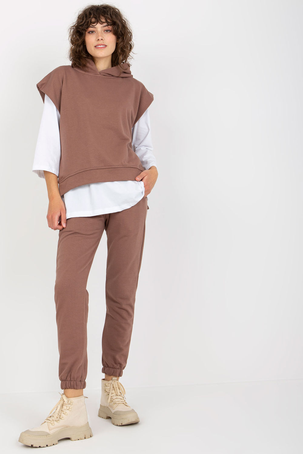 Spodnie Komplet Model EM-KMPL-764.64 Brown - Ex Moda174626 - Brązowy