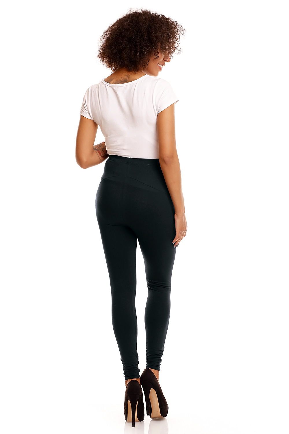 Legginsy Ciążowe Model 1469B Black - PeeKaBoo174801 - Czarny - obrazek 3