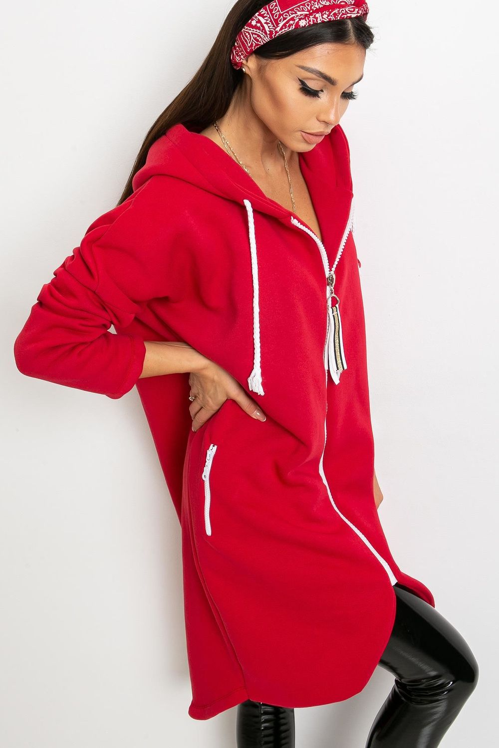 Bluza Damska Model RV-BL-4742.20P Red - Relevance174825 - Czerwony - obrazek 4