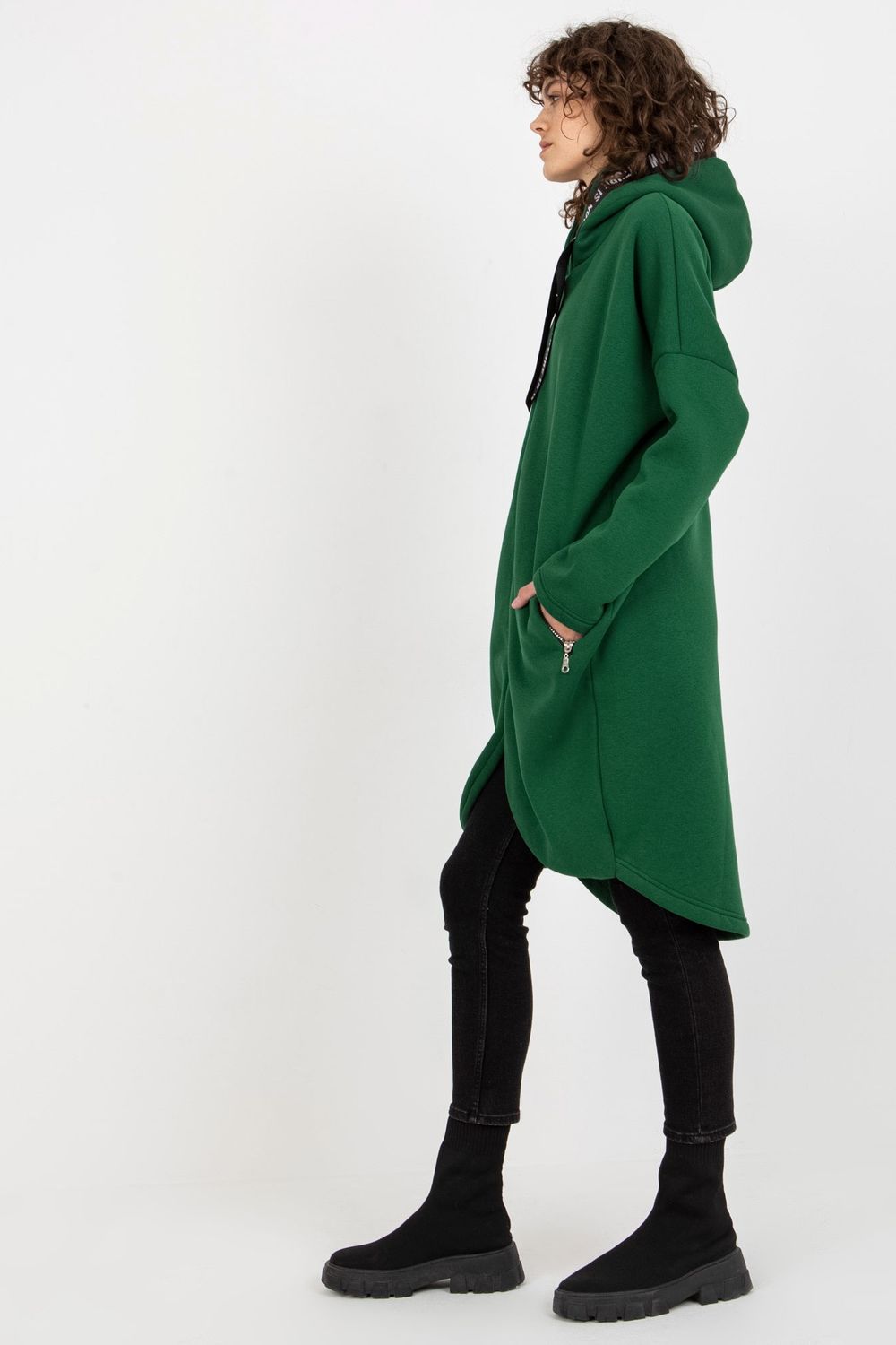 Bluza Damska Model RV-BL-6683.00P Dark Green - Relevance174827 - Zielony - obrazek 3