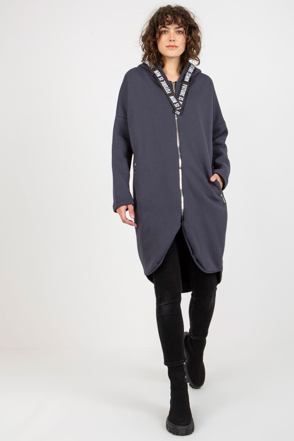 Bluza Damska Model RV-BL-6683.00P Grafit - Relevance174830 - Szary