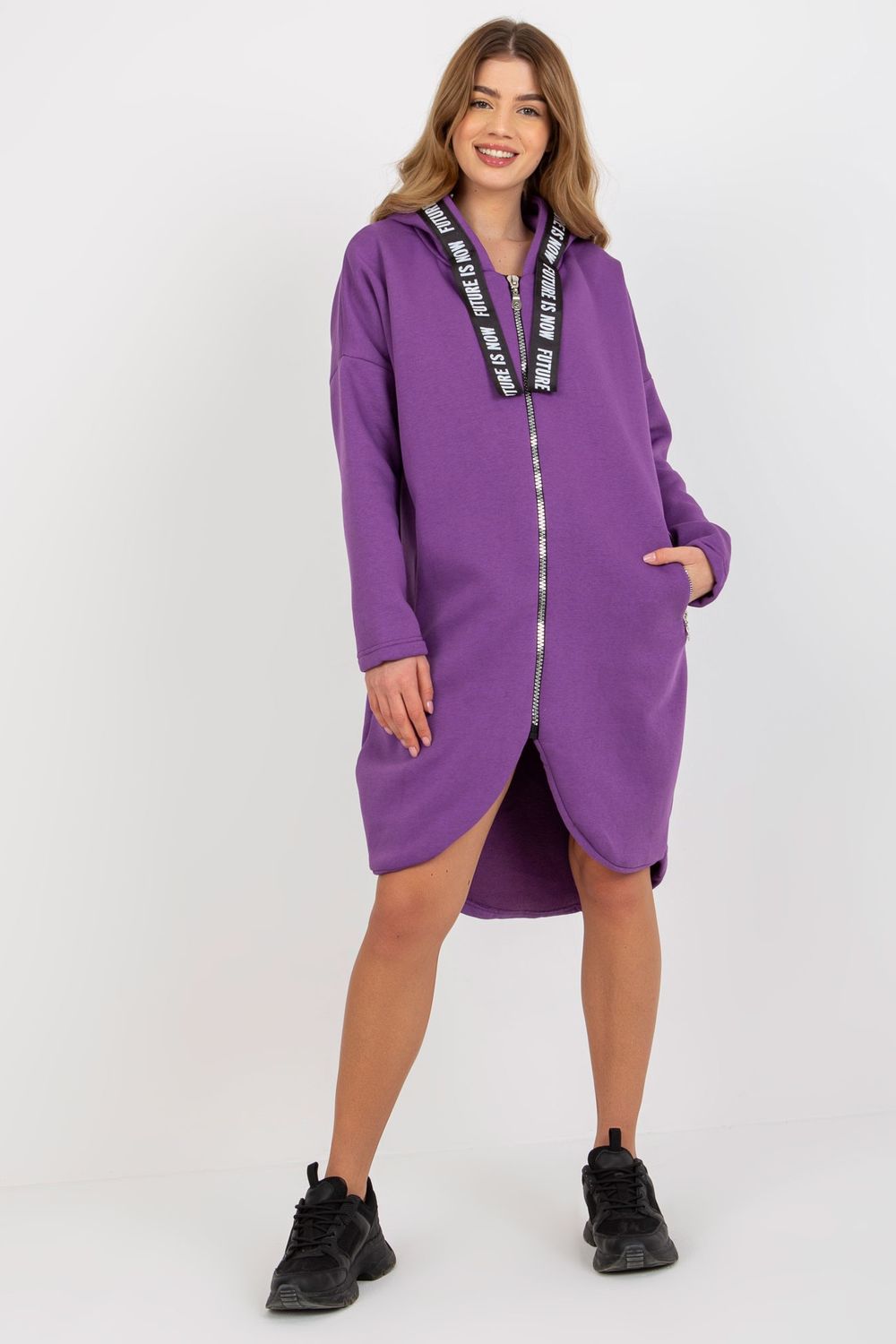 Bluza Damska Model RV-BL-6683.00P Dark Violet - Relevance174831 - Fioletowy - obrazek 2
