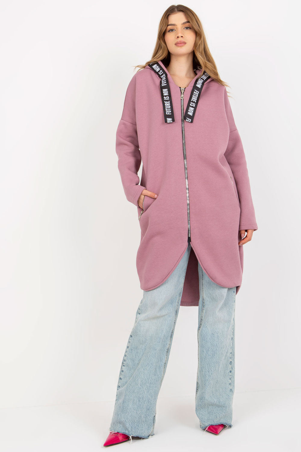 Bluza Damska Model RV-BL-6683.00P Dark Pink - Relevance174832 - Różowy - obrazek 2