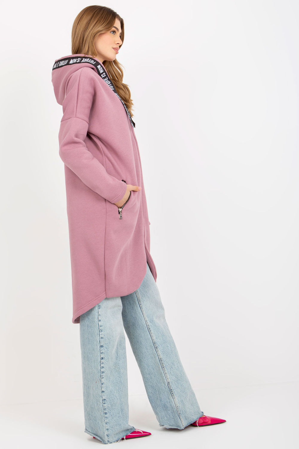 Bluza Damska Model RV-BL-6683.00P Dark Pink - Relevance174832 - Różowy - obrazek 3