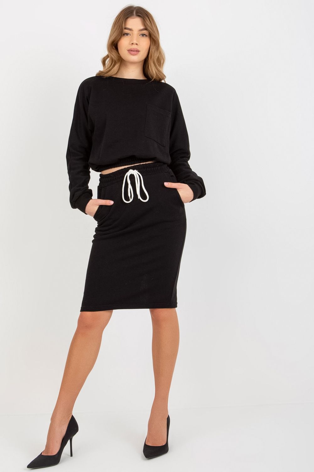 Spódnica Komplet Model EM-KMPL-644.18P Black - Ex Moda174959 - Czarny - obrazek 2