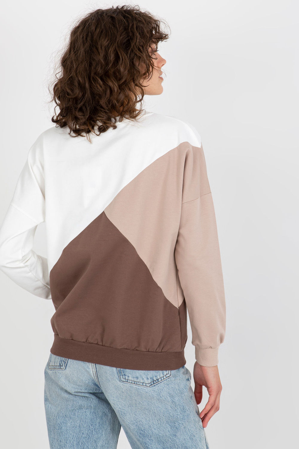 Bluza Damska Model RV-BL-8463.41P White/Brown - Relevance175192 - Brązowy - obrazek 3