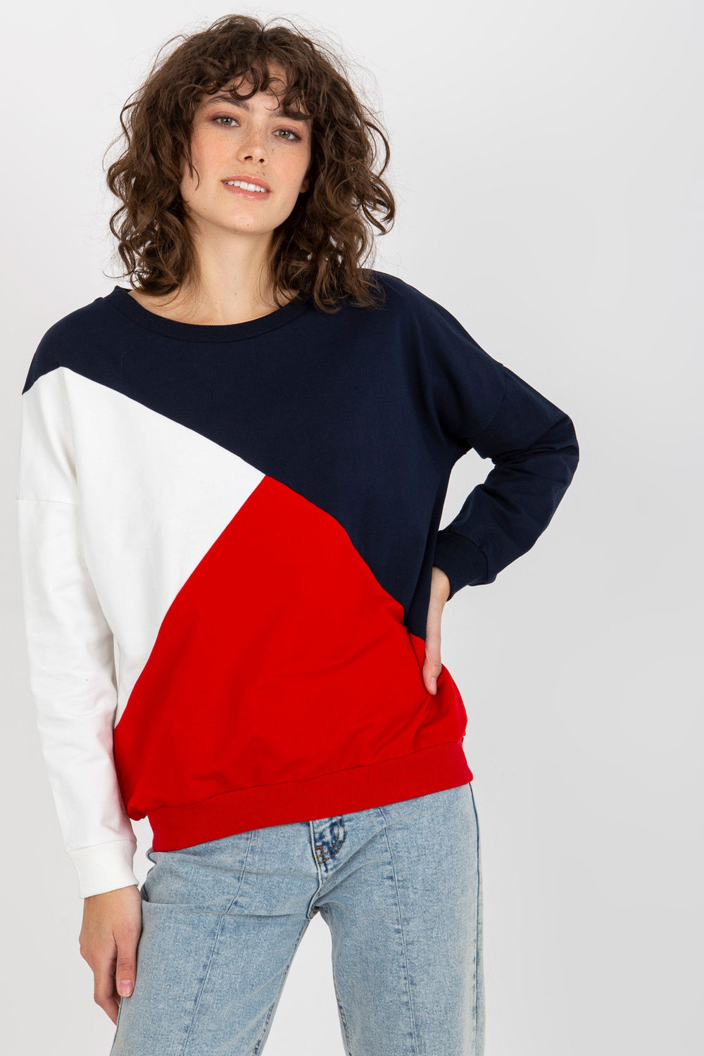 Bluza Damska Model RV-BL-8463.41P Navy/Red - Relevance175193 - Granatowy - obrazek 2