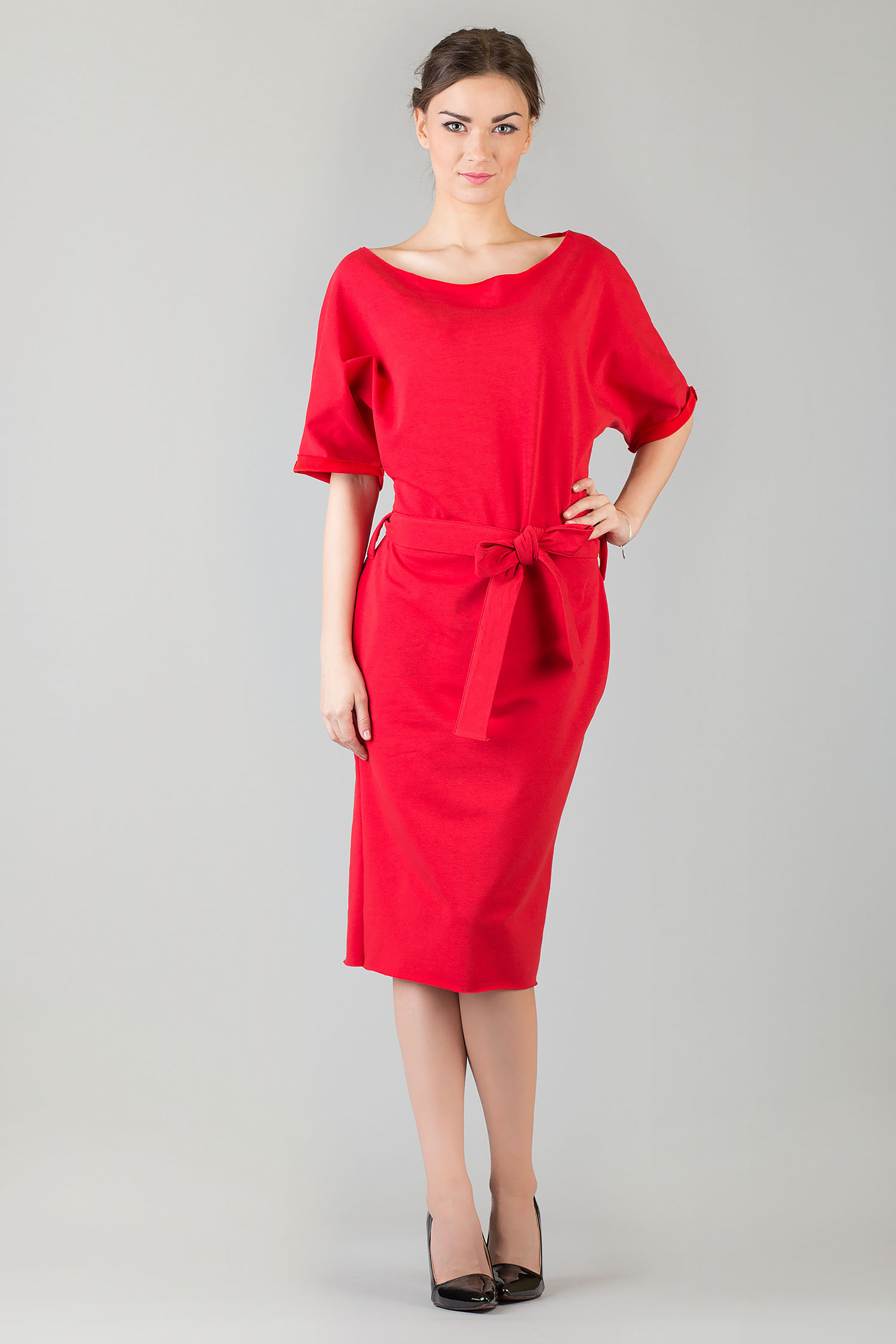Sukienka Aleksandra 5 Red - Tessita42696 - Czerwony - obrazek 2