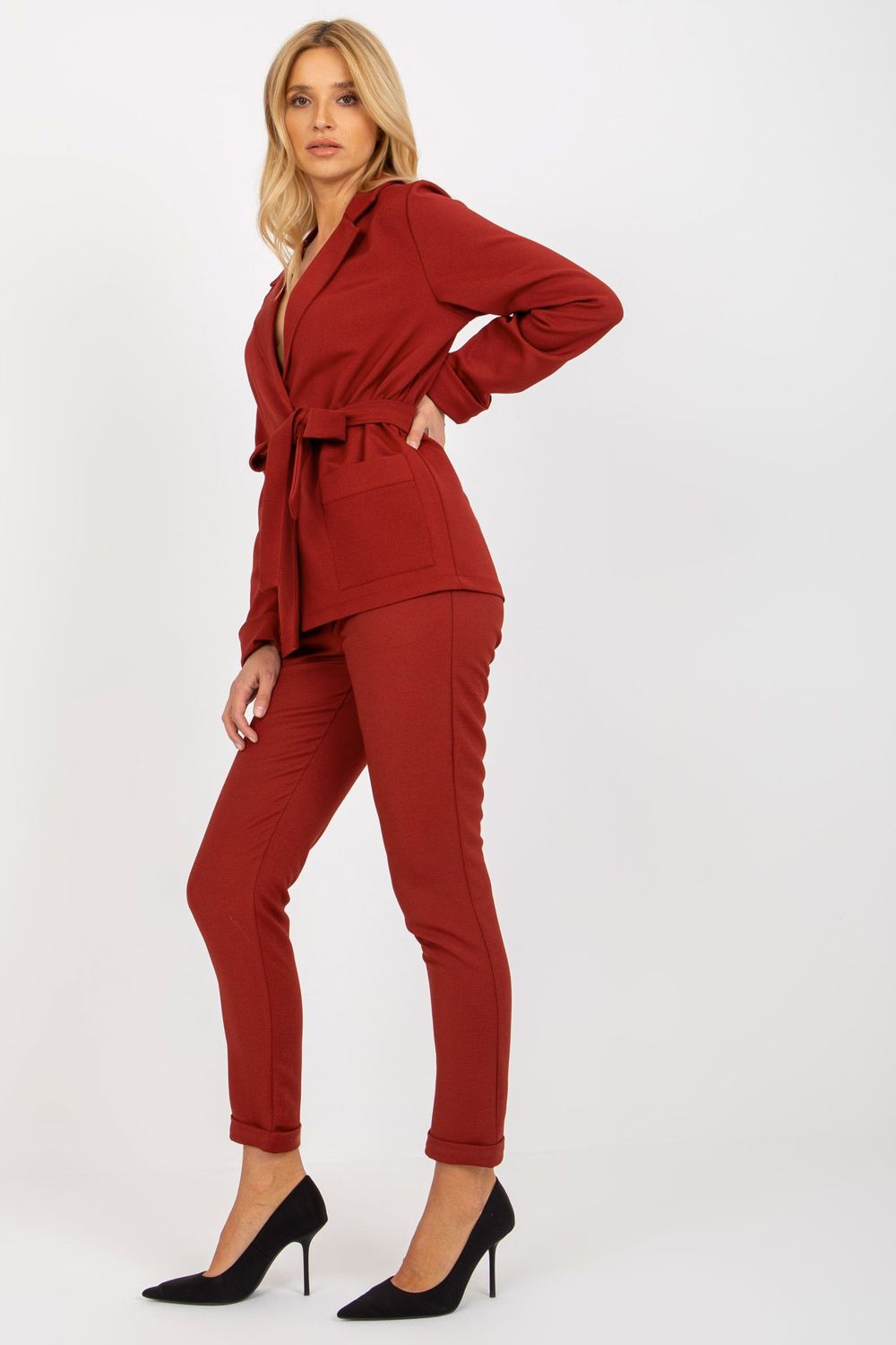 Marynarka Model LK-MA-507798.51P Bordo - Lakerta175969 - Czerwony - obrazek 4