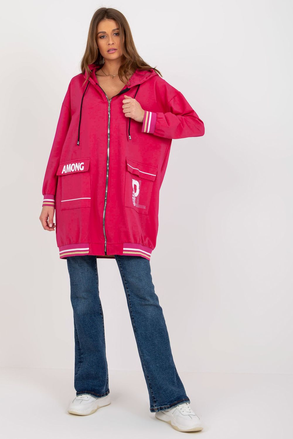 Bluza Damska Model RV-BL-8149.91P Fuksja - Relevance176362 - Różowy