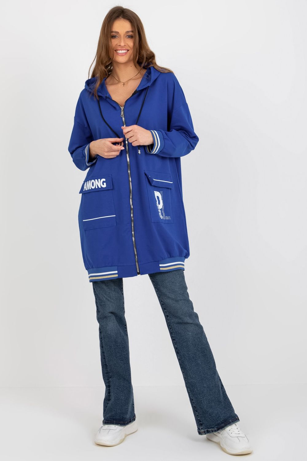 Bluza Damska Model RV-BL-8149.91P Dark Blue - Relevance176363 - Niebieski