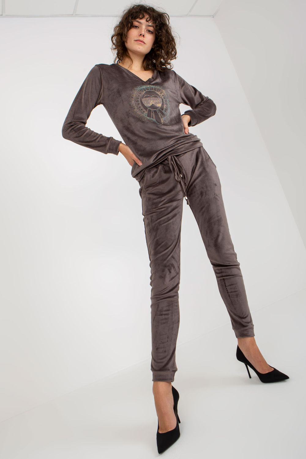 Spodnie Komplet Model RV-KMPL-8442.23P Dark Grey - Relevance176465 - Szary