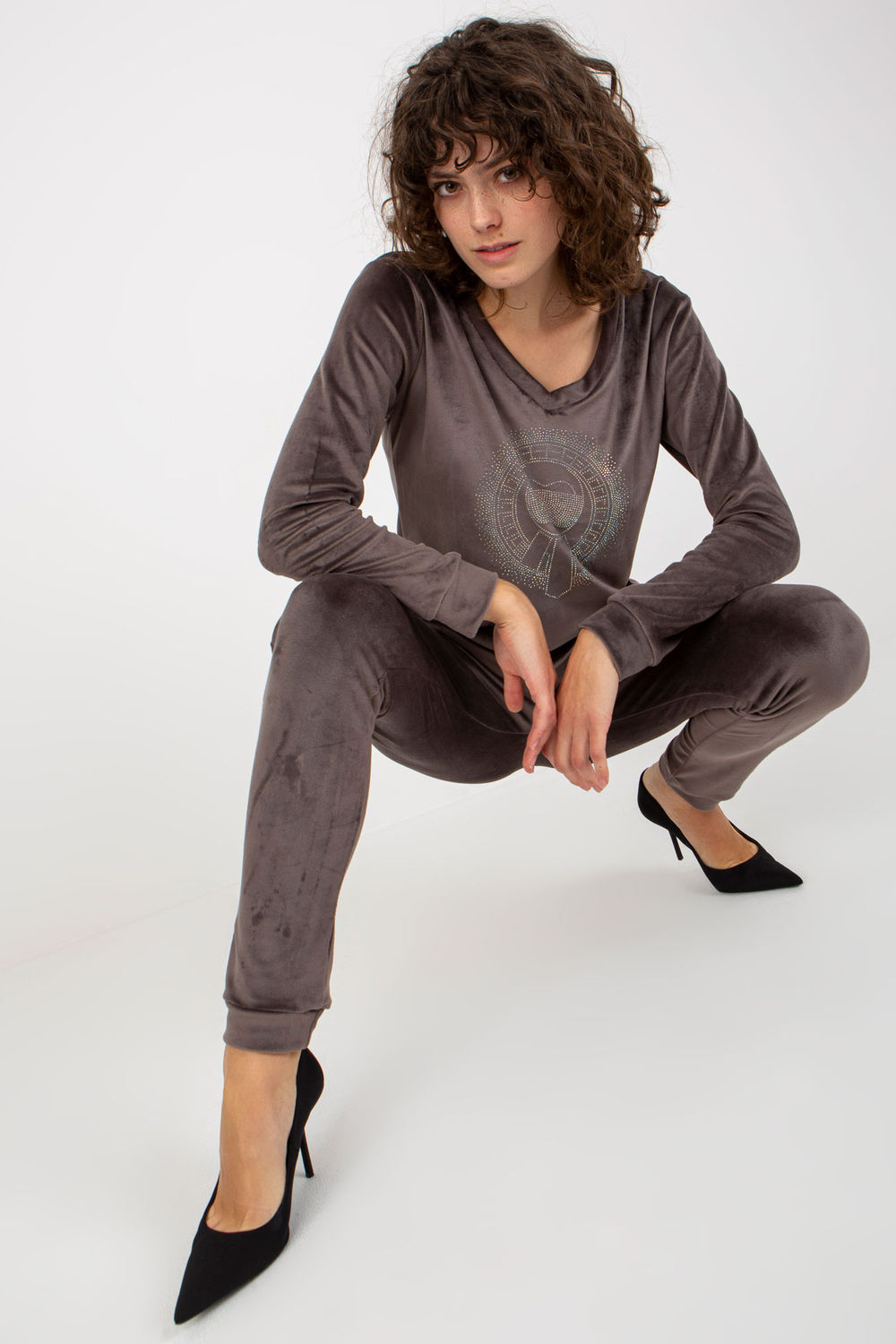 Spodnie Komplet Model RV-KMPL-8442.23P Dark Grey - Relevance176465 - Szary - obrazek 4